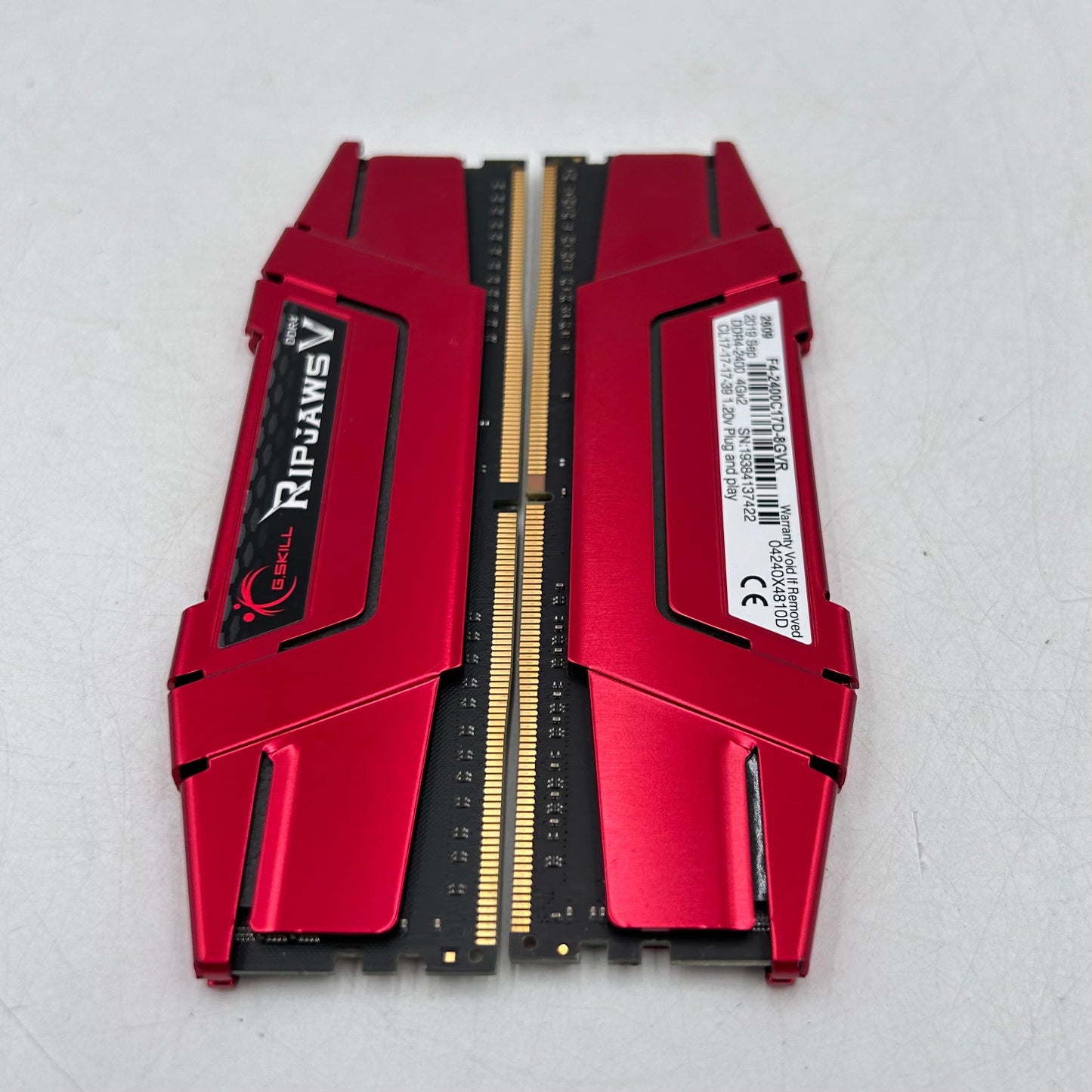 G.Skill Ripjaws V 8GB (2x4GB) RAM DDR4 2400MHz F4-2400C17D-8GVR