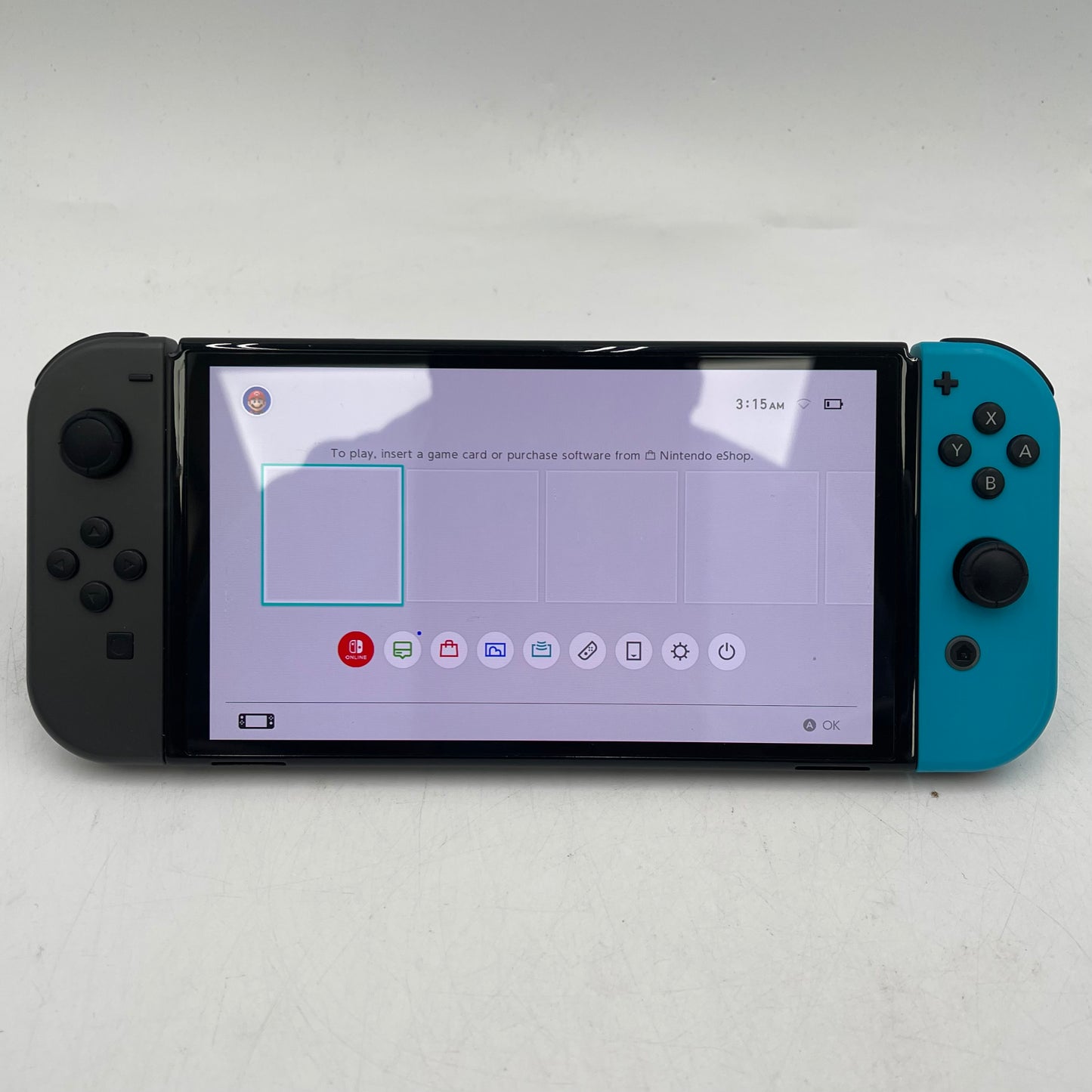 Nintendo Switch OLED Console Gaming System HEG-001 Gray/Blue