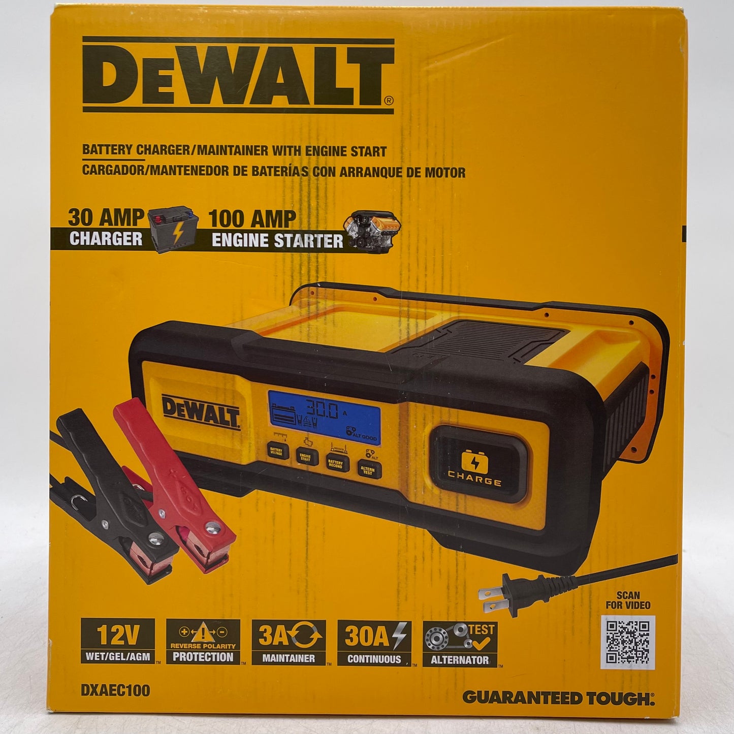 New DeWalt DXAEC100 Battery Charger/Maintainer with Engine Start