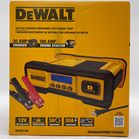 New DeWalt DXAEC100 Battery Charger/Maintainer with Engine Start
