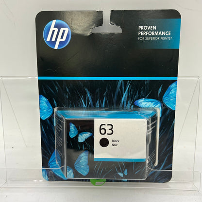 New HP 63 F6U62AN Black Noir Ink Cartridge