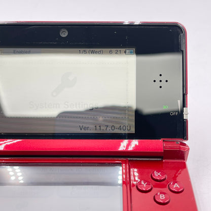 Nintendo 3DS Handheld Game Console Only CTR-001 Red