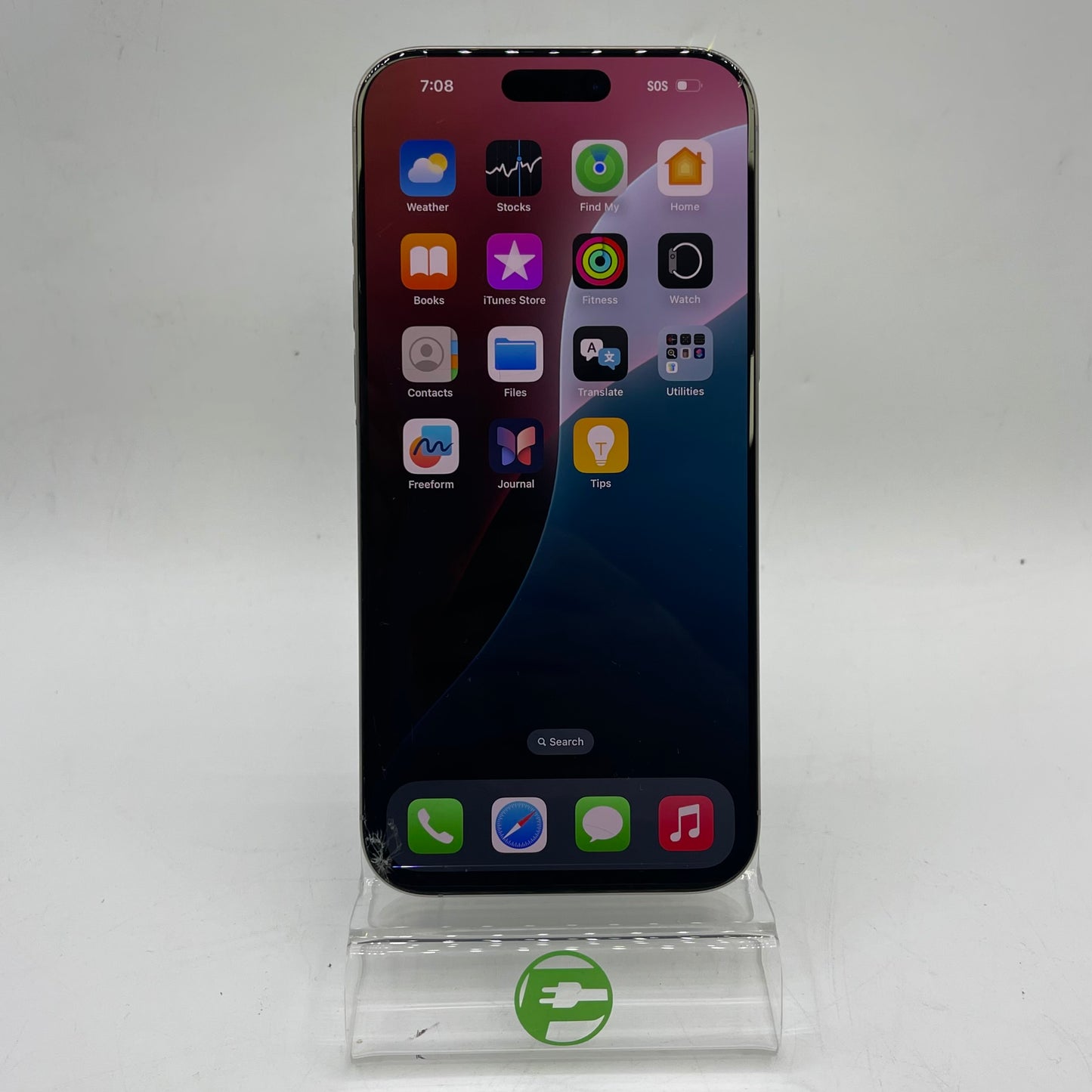 Broken Unlocked Apple iPhone 16 Pro Max 512GB Natural Titanium MYMA3LL/A