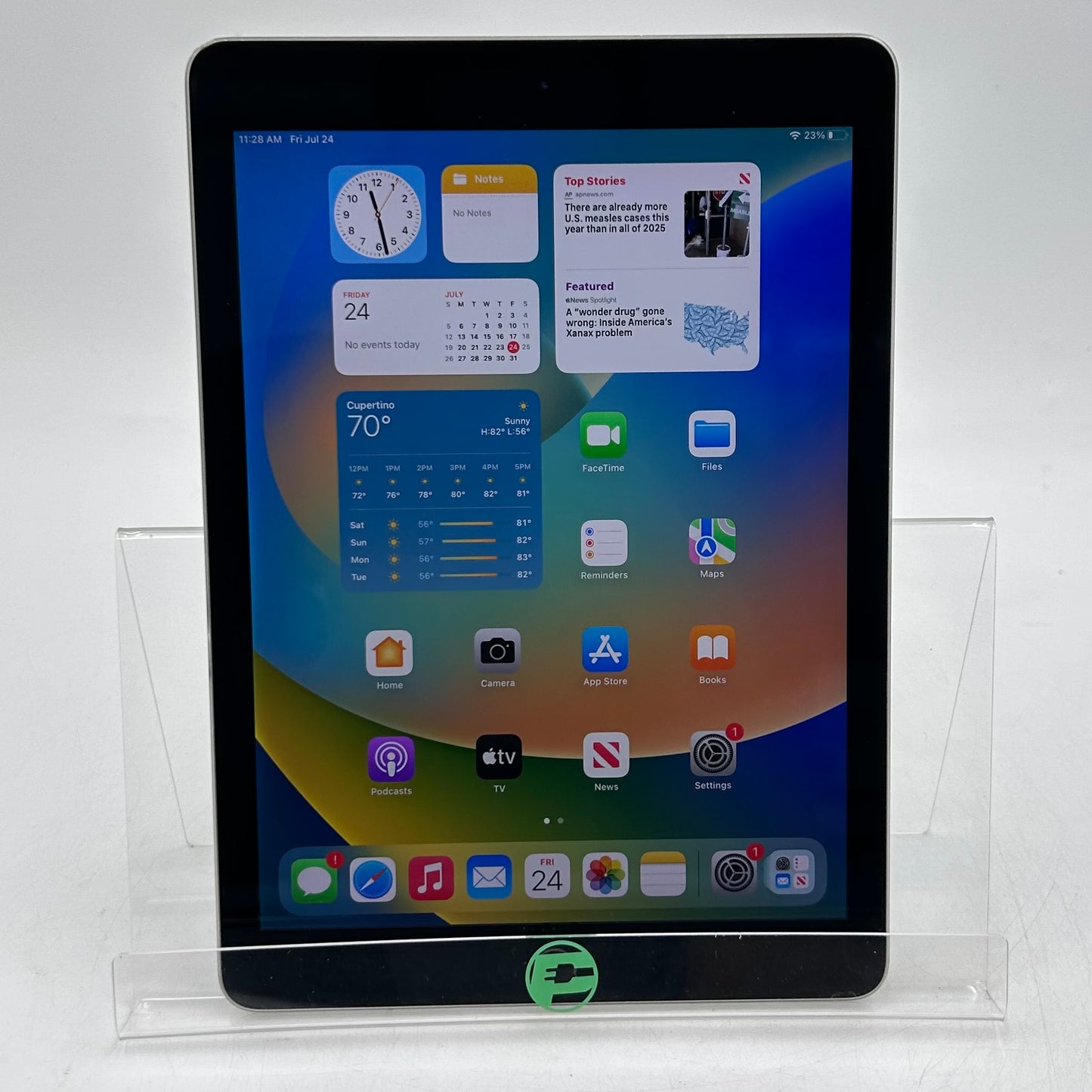 WiFi Only Apple iPad 9th Gen 128GB Space Gray MLMV2LL/A