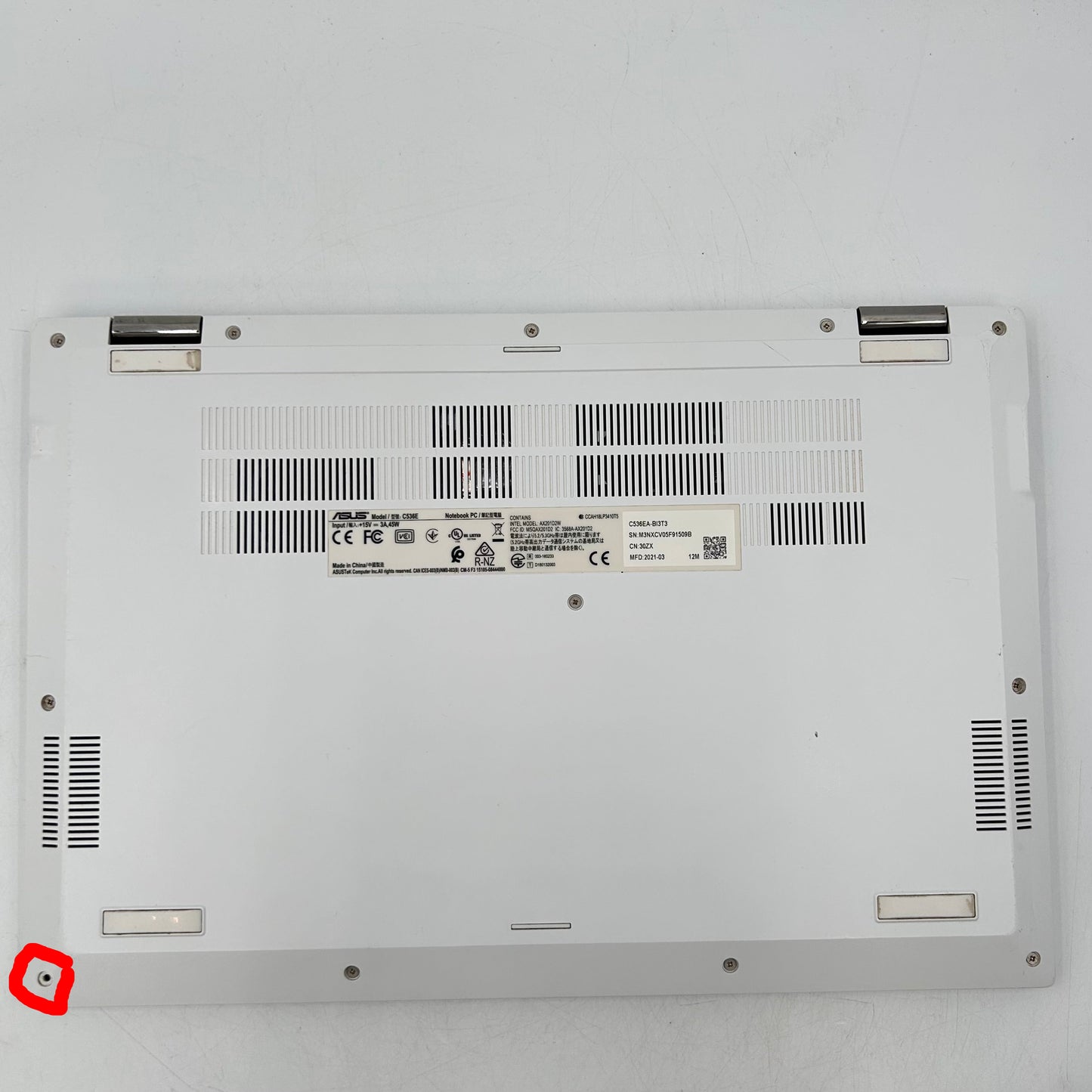 Asus Chromebook flip C536 C536EA-BI3T3 15.6" i3-1115G4 3.0GHz 8GB RAM 128GB SSD