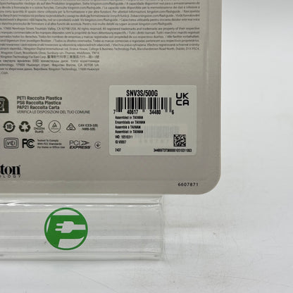 New Kingston NV3 PCle 4.0 NVMe M.2 500GB SSD SNV3S