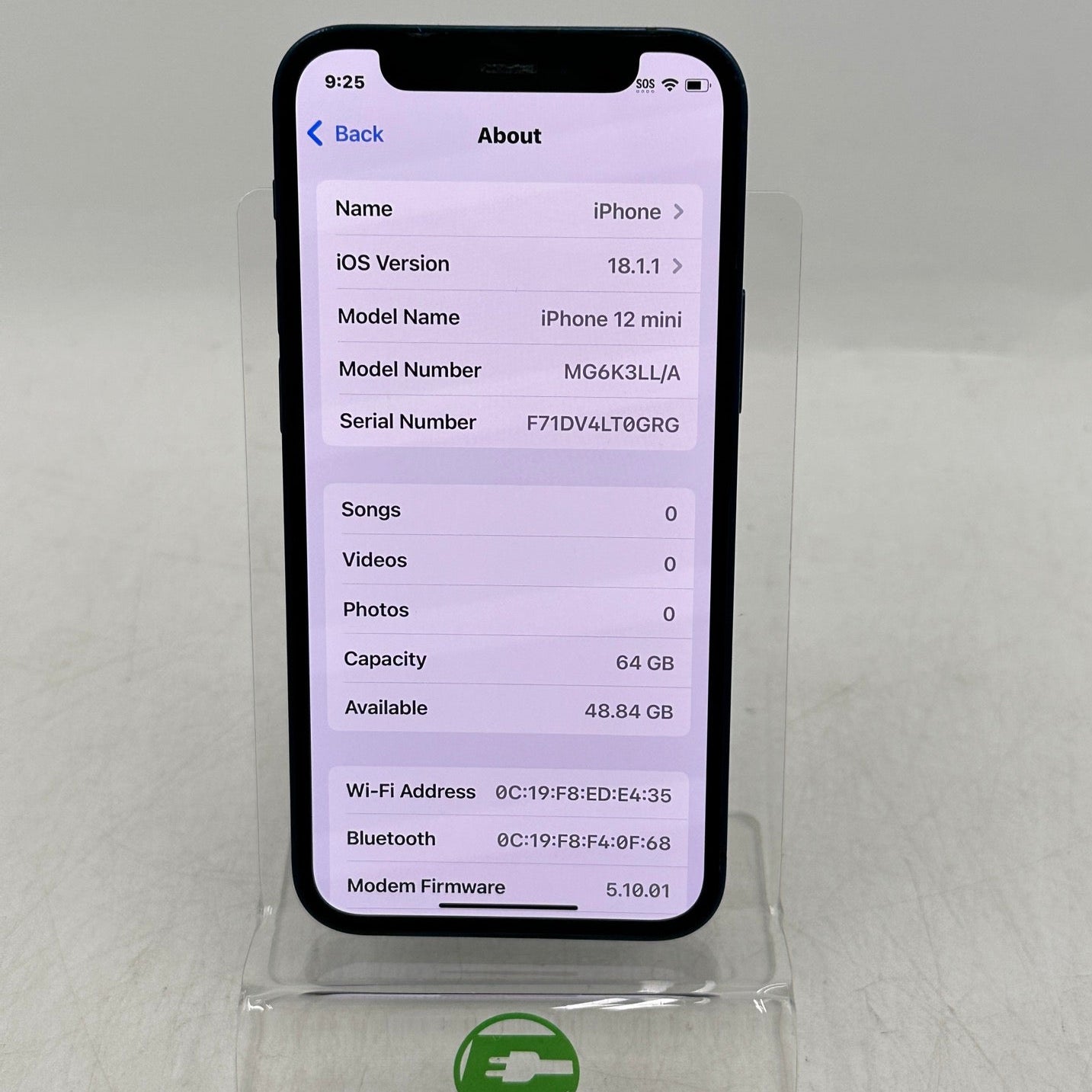 Unlocked Apple iPhone 12 Mini 64GB Blue MG6K3LL/A