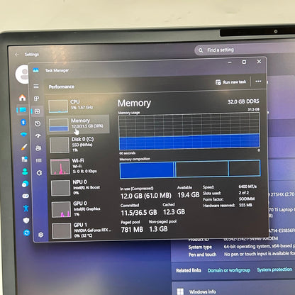 Alienware 18 Area 51 Core Ultra 9 275HX 2.7GHz 32GB 2TB SSD GeForce RTX 5070 Ti