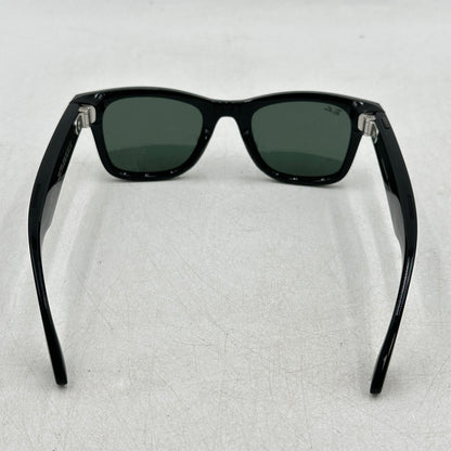 Ray-Ban Meta Wayfarer 019D Smart Glasses RW4006 Shiny Black/G15 Green Plano