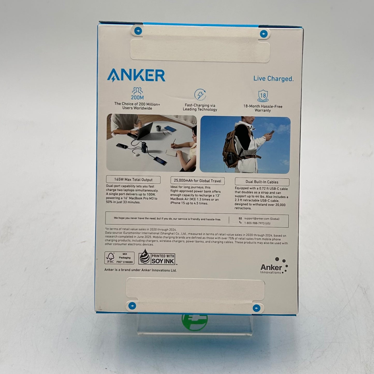 New Anker High Power Multi Device Charging Power Bank A1695