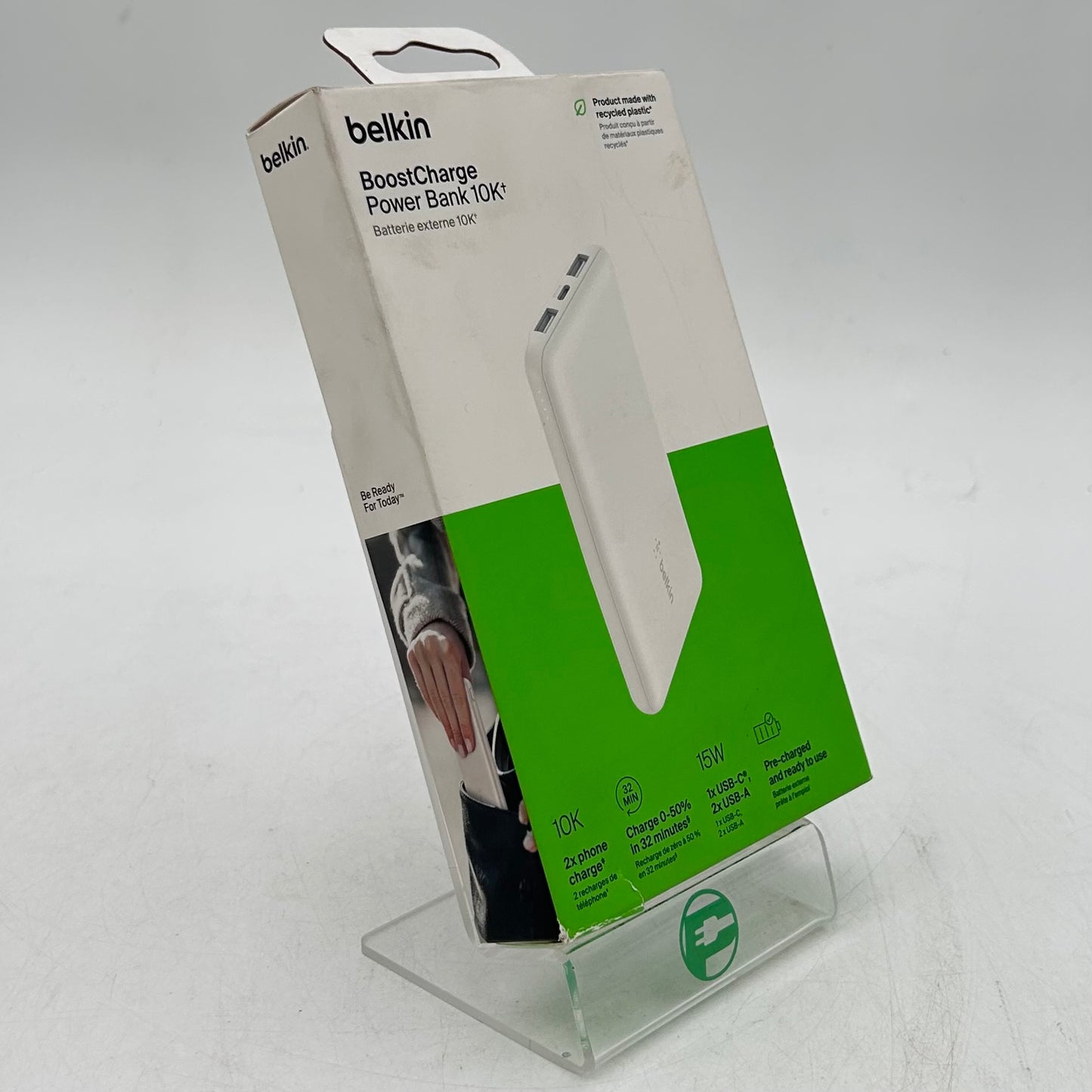 New Belkin BoostCharge Power Bank 10k 15W White