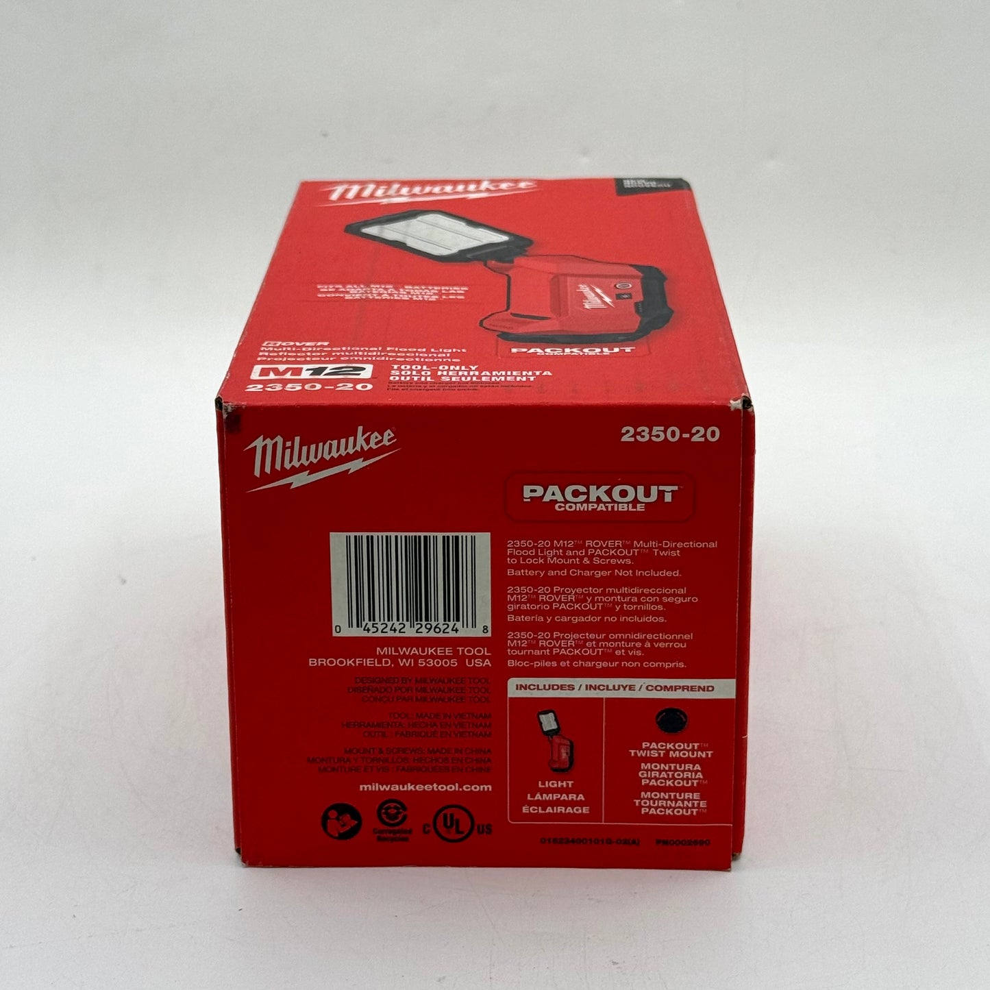 New Milwaukee 2350-20 M12 12V Rover Multi-Directional Flood Light