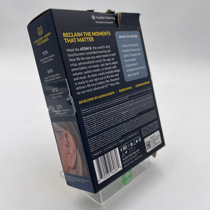 New Audien Atom X Rechargeable OTC Hearing Aids