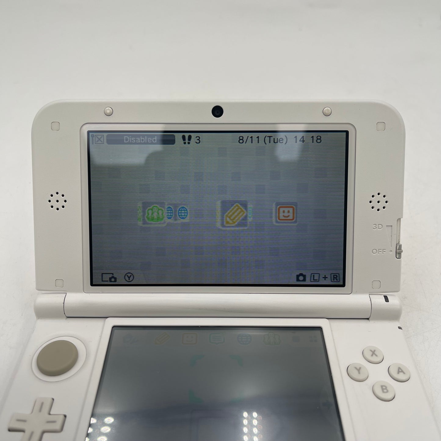 Nintendo 3DS XL Handheld Game Console Only SPR-001 Pink/White