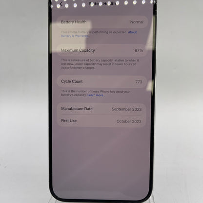 Factory Unlocked Apple iPhone 15 Pro Max 256GB Black MU663LL/A