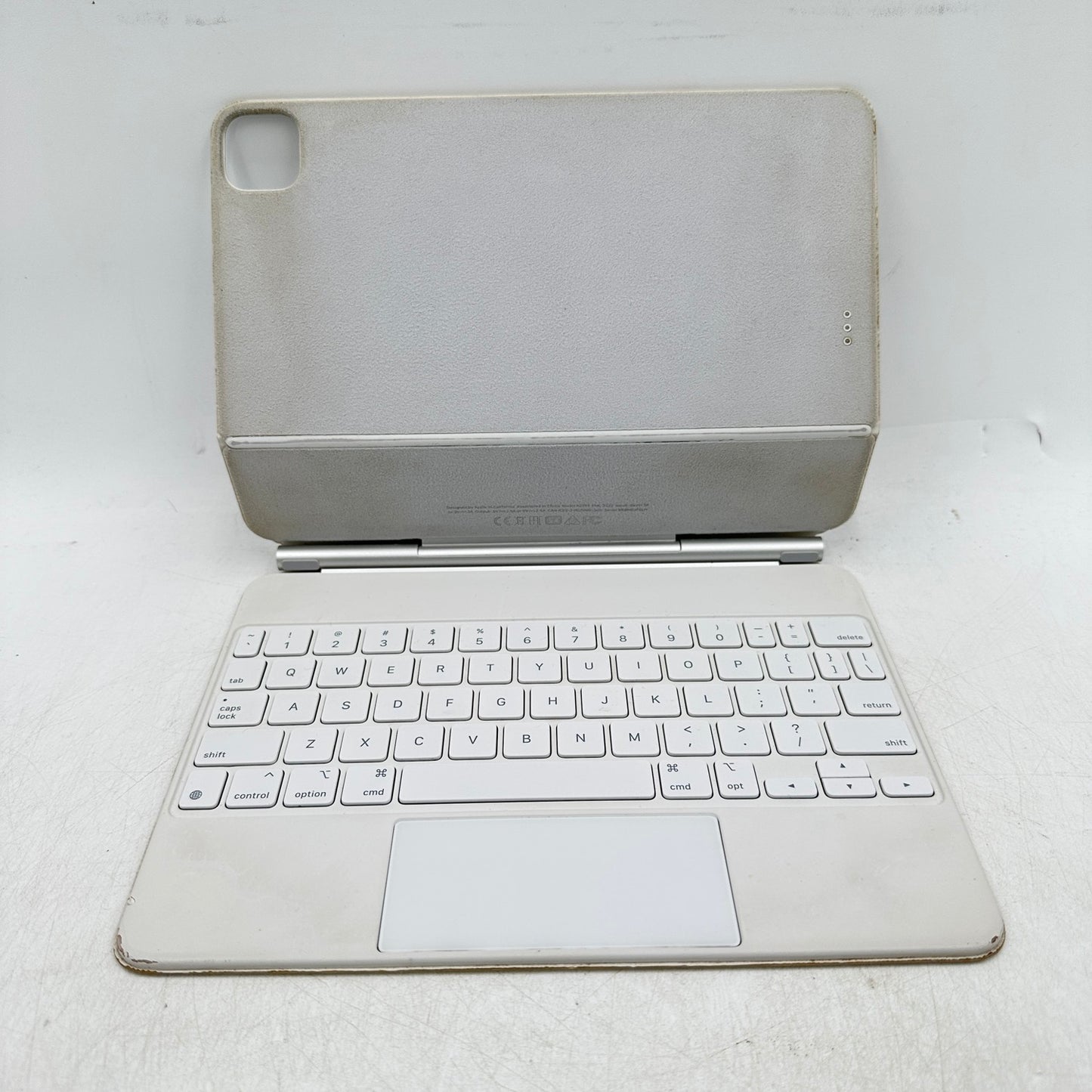 Apple Magic Keyboard for iPad Pro 11" Keyboard Folio Case White A2261 - Stained