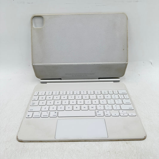 Apple Magic Keyboard for iPad Pro 11" Keyboard Folio Case White A2261 - Stained