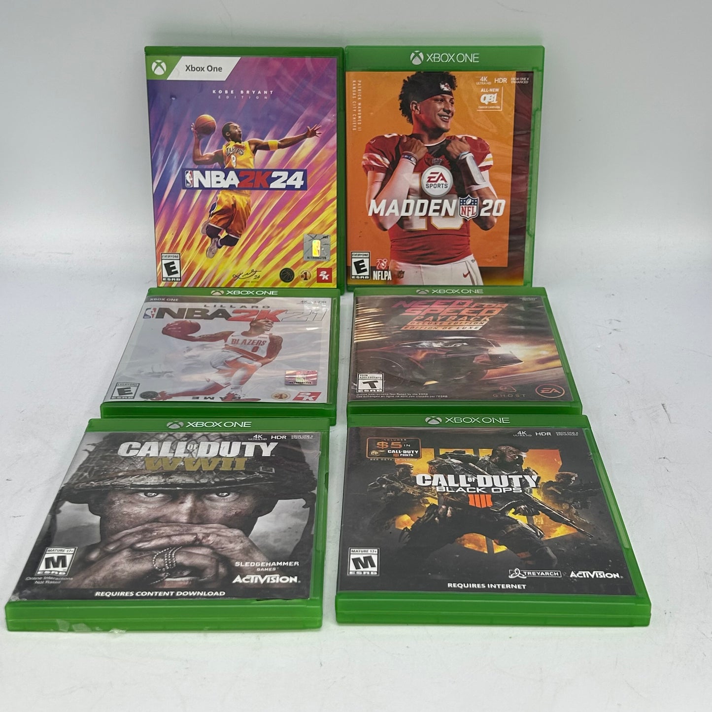 Lot of 6 Microsoft Xbox One Games