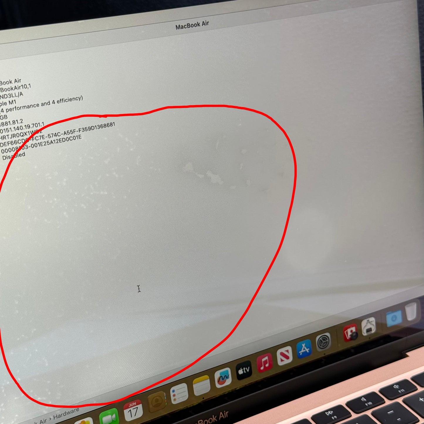 2020 Apple MacBook Air 13.3" M1 7C GPU 3.2GHz 8GB RAM 256GB SSD A2337