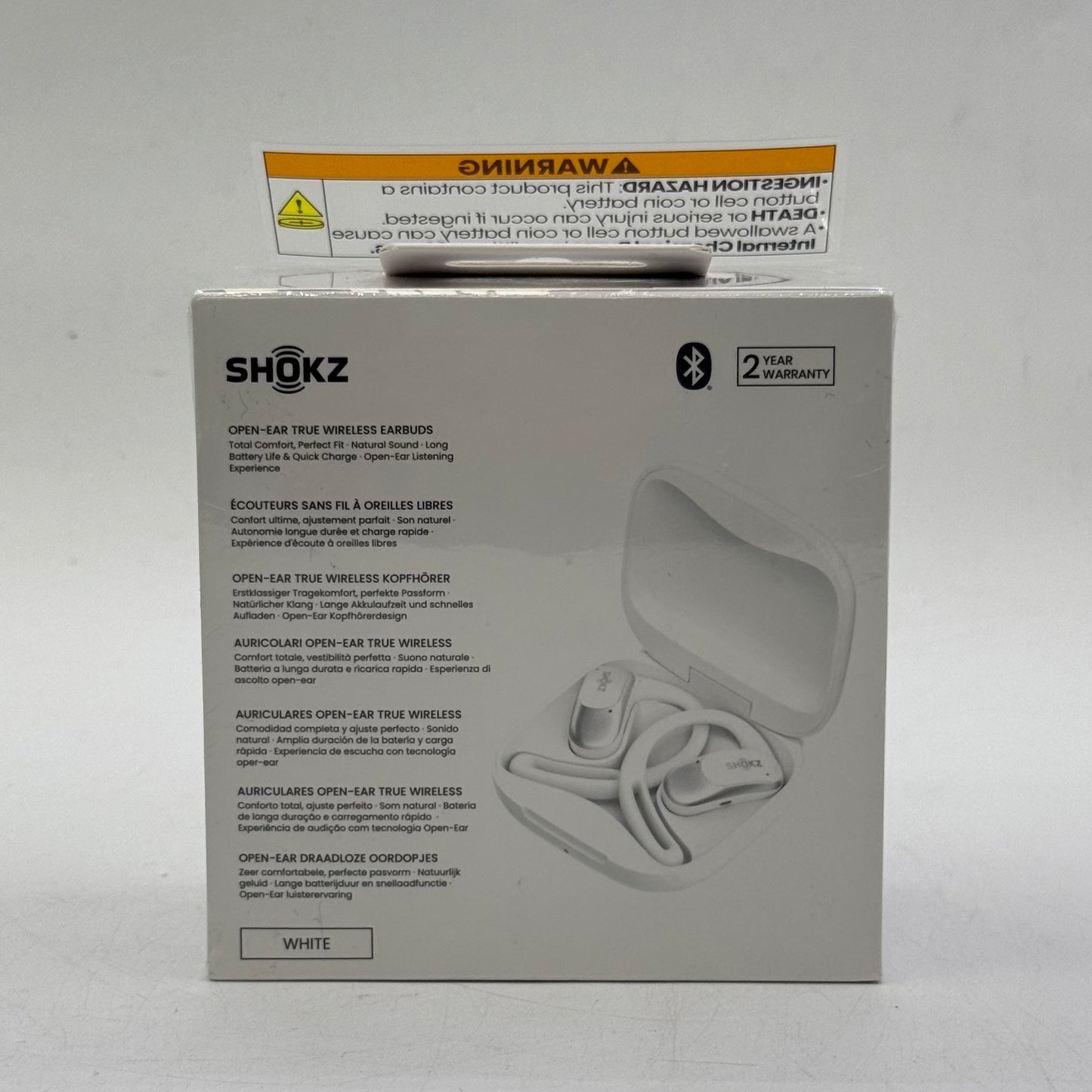 New Shokz OpenFit Air Open Ear True Wireless Earbuds White T511