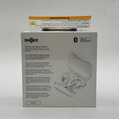 New Shokz OpenFit Air Open Ear True Wireless Earbuds White T511
