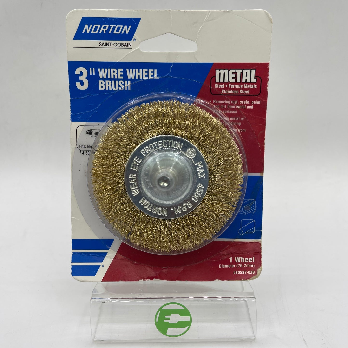New Norton 3" Wire Wheel Brush 50587-038