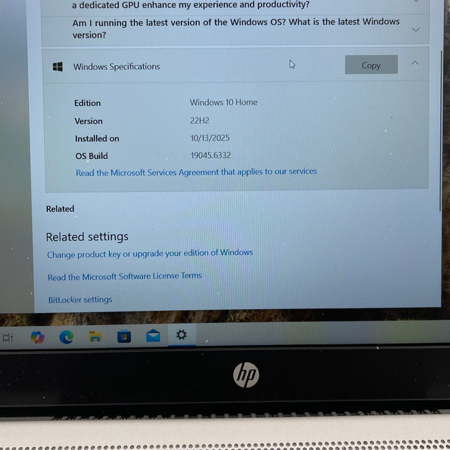 HP Pavilion 15-CC158NR 15.6" i5-8250U 1.8GHz 8GB RAM 256GB SSD