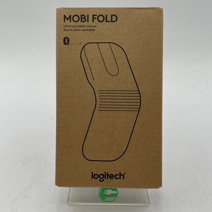 New Logitech Mobi Fold 910-007602 Wireless Mouse Black