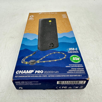 New Nimble Champ Pro USB-C Fast Charging Power Bank NB-CPC-20K2C-11483