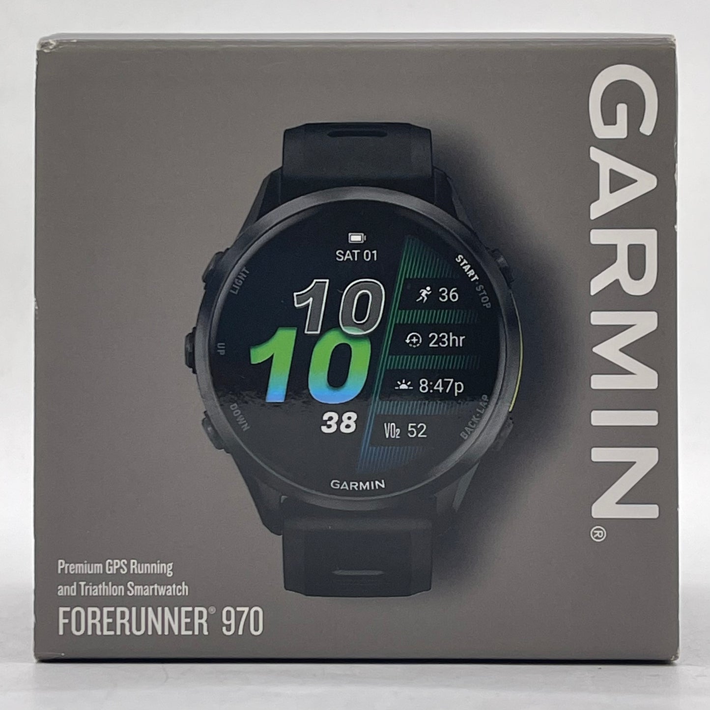 New Garmin Forerunner 970 47mm Premium GPS Running and Triathlon Smartwatch 