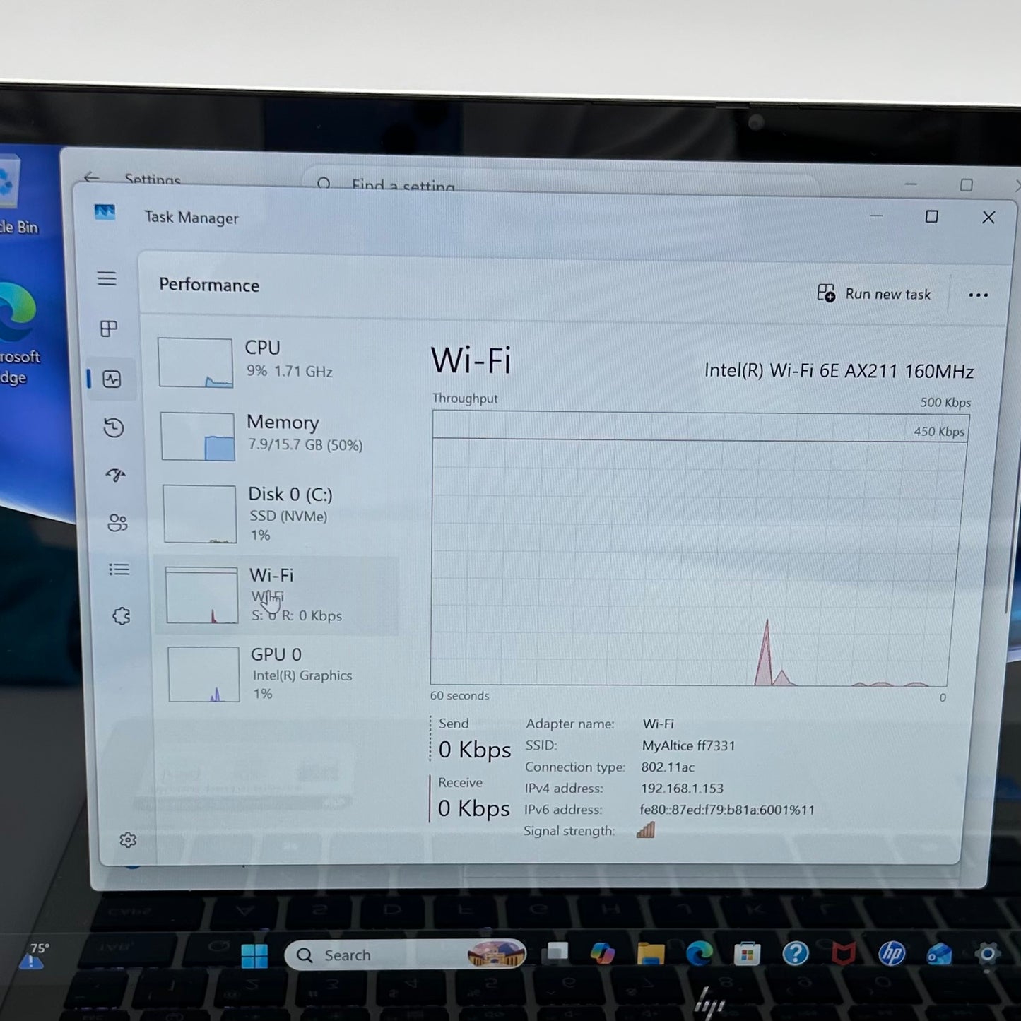 HP Envy x360 14-ES1023DX 14" Core 7 150U 1.8GHz 16GB RAM 512GB SSD