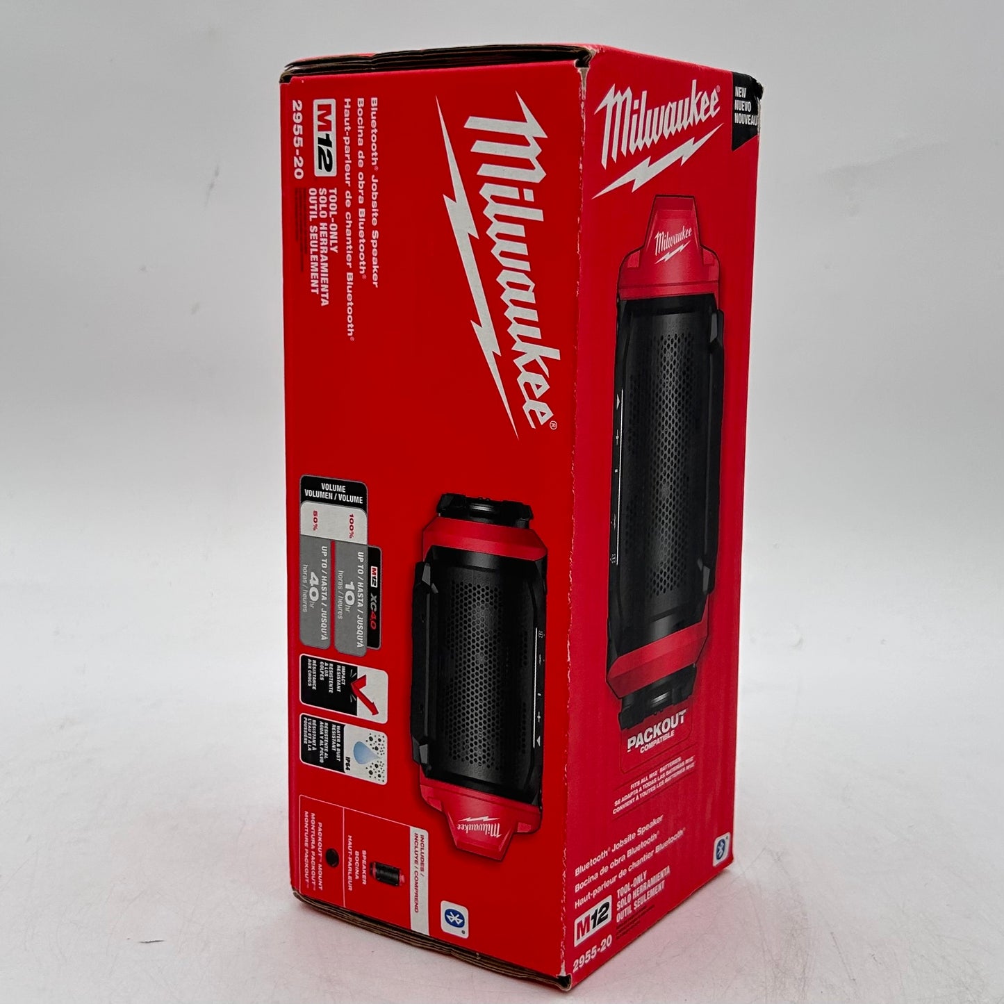 New Milwaukee 2955-20 M12 12V Bletooth Jobsite Speaker