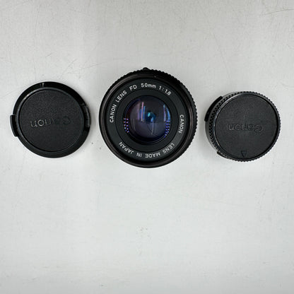 Canon Lens 50mm f/1.8 FD Mount For Canon w/ Caps