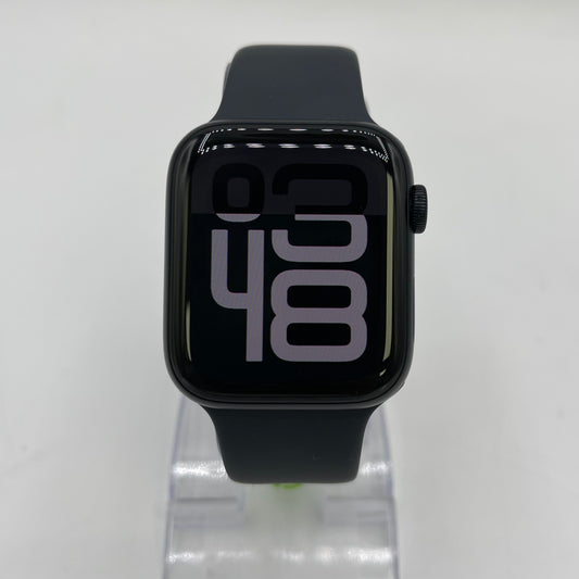 GPS Only Apple Watch SE 3 44MM Midnight Aluminum Black Sport Band MEHQ4LW/A