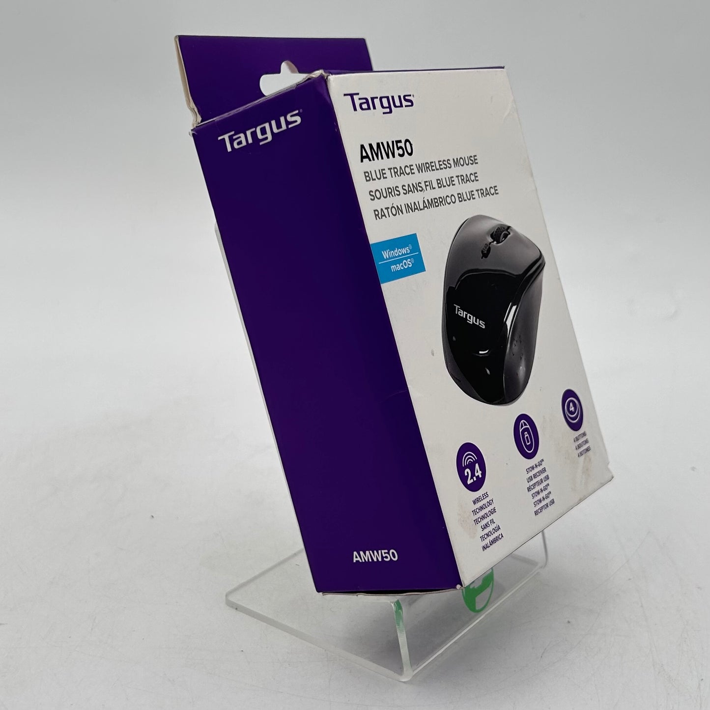 New Targus Blue Trace  AMW50 Wireless Mouse Black