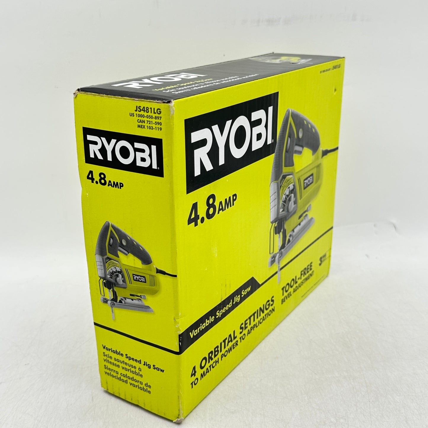 New Ryobi JS481LG 4.8 Amp Variable Speed Jig Saws