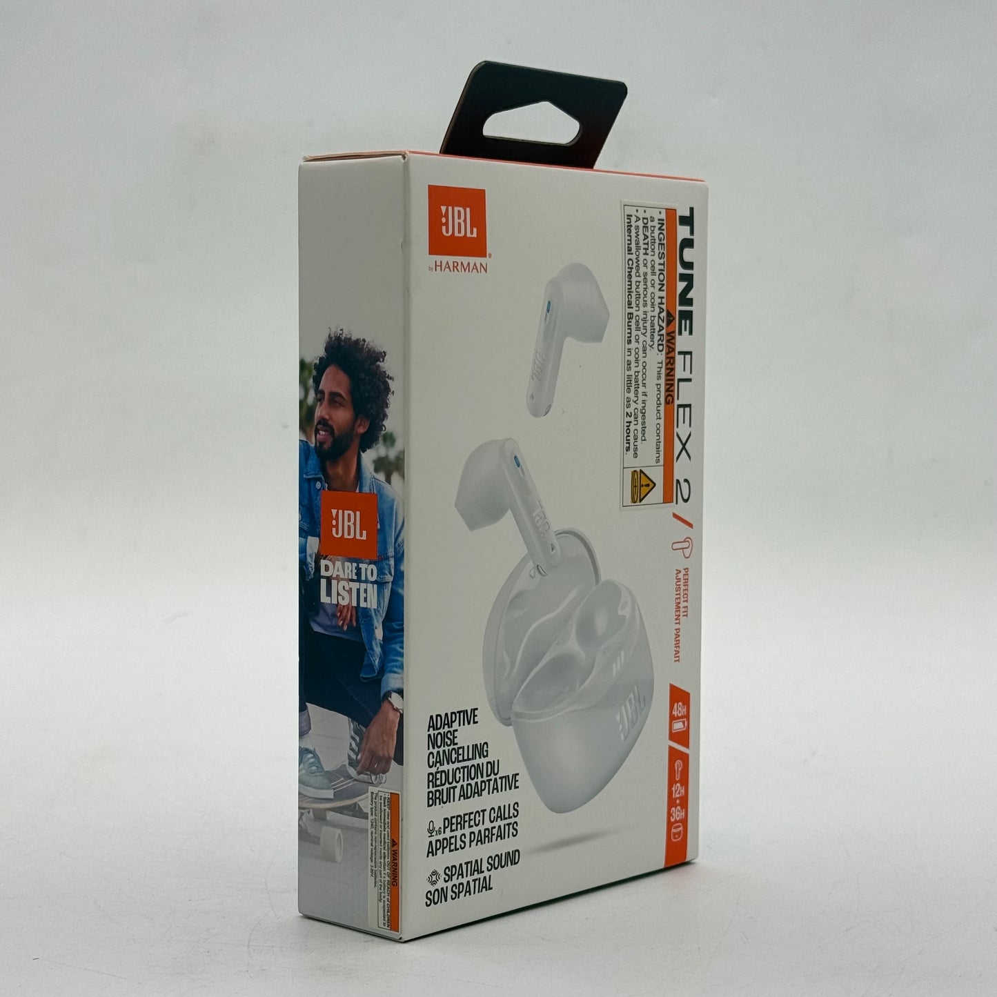 New JBL Tune Flex 2 True Wireless Earbuds White JBLTFLEX2WHTAM