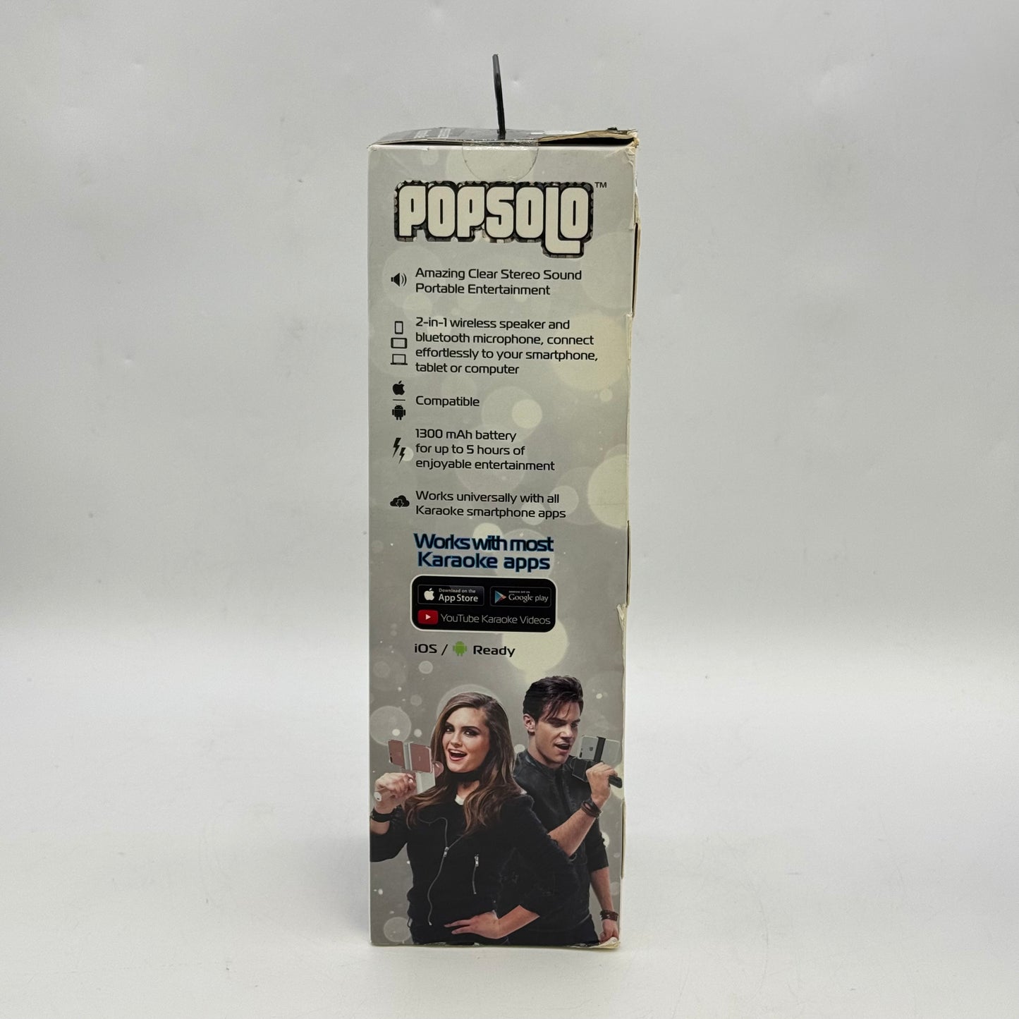 New Tzumi PopSolo Professional Bluetooth Karaoke Microphone Mixer