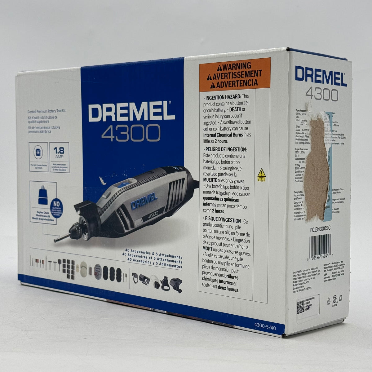 New Dremel 4300 Corded Premium Rotary Tool Kit
