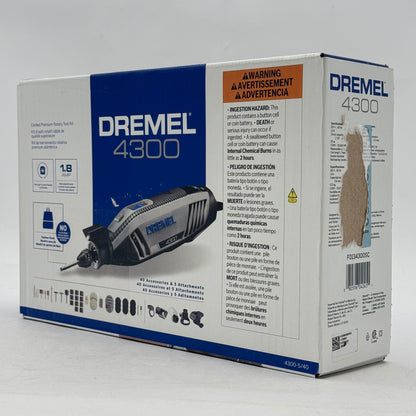 New Dremel 4300 Corded Premium Rotary Tool Kit