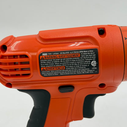 Black+Decker BDC120VA100 20V MAX Cordless Drill/Driver Kit