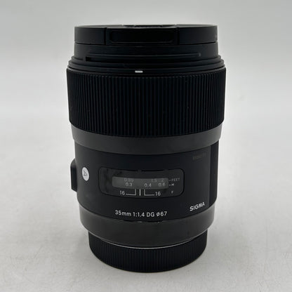 Sigma Art Lens 35mm f/1.4 DG HSM For Canon EF Mount Fixed/Prime Lens