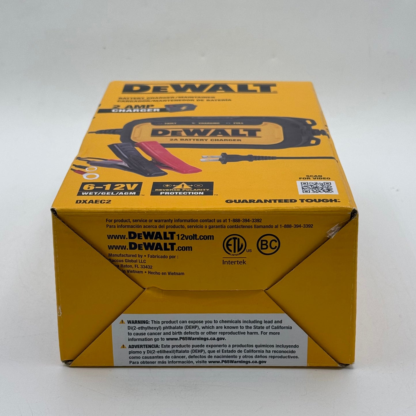 New DeWalt DXAEC2 12V Battery Charger & Maintainer