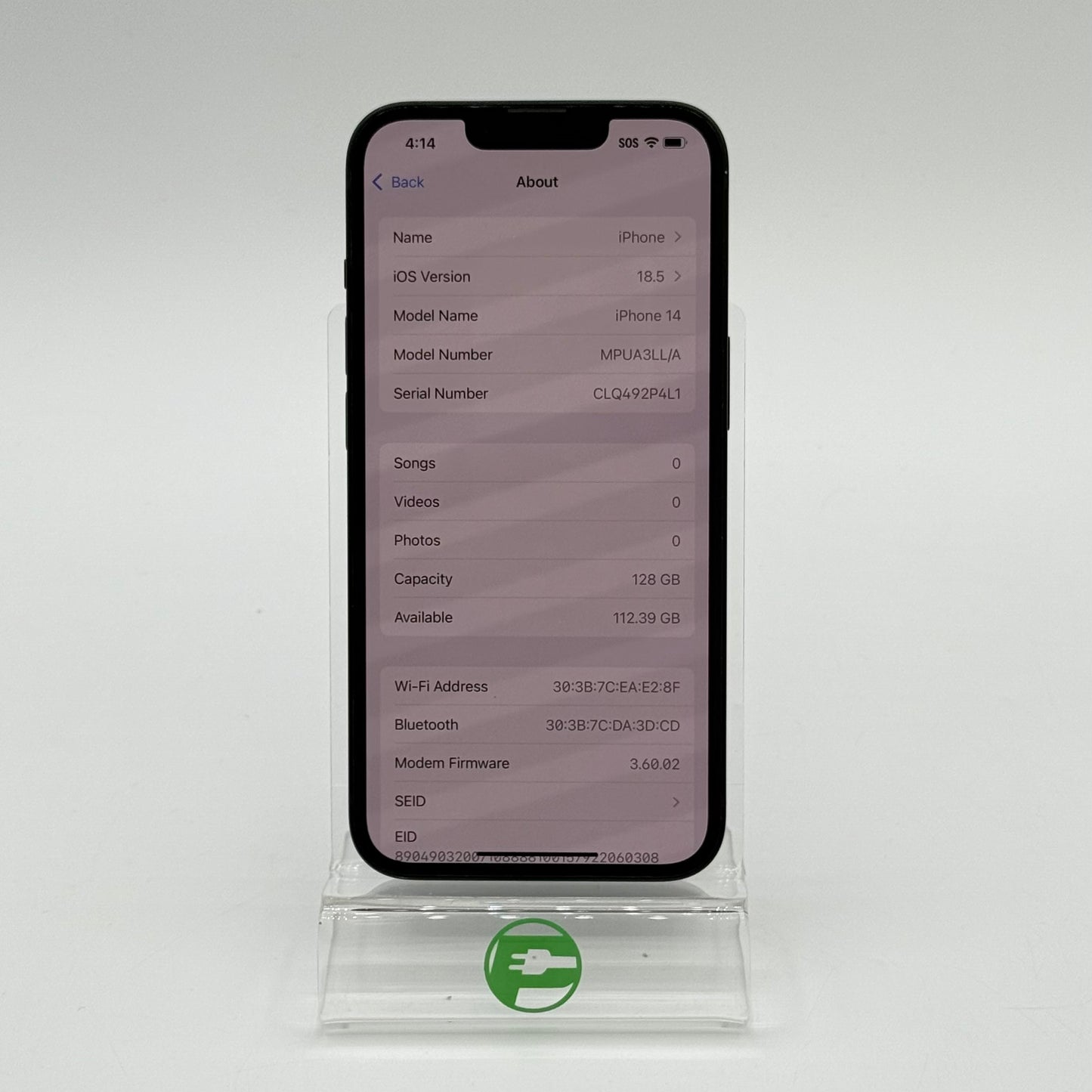 T-Mobile Apple iPhone 14 128GB Midnight MPUA3LL/A