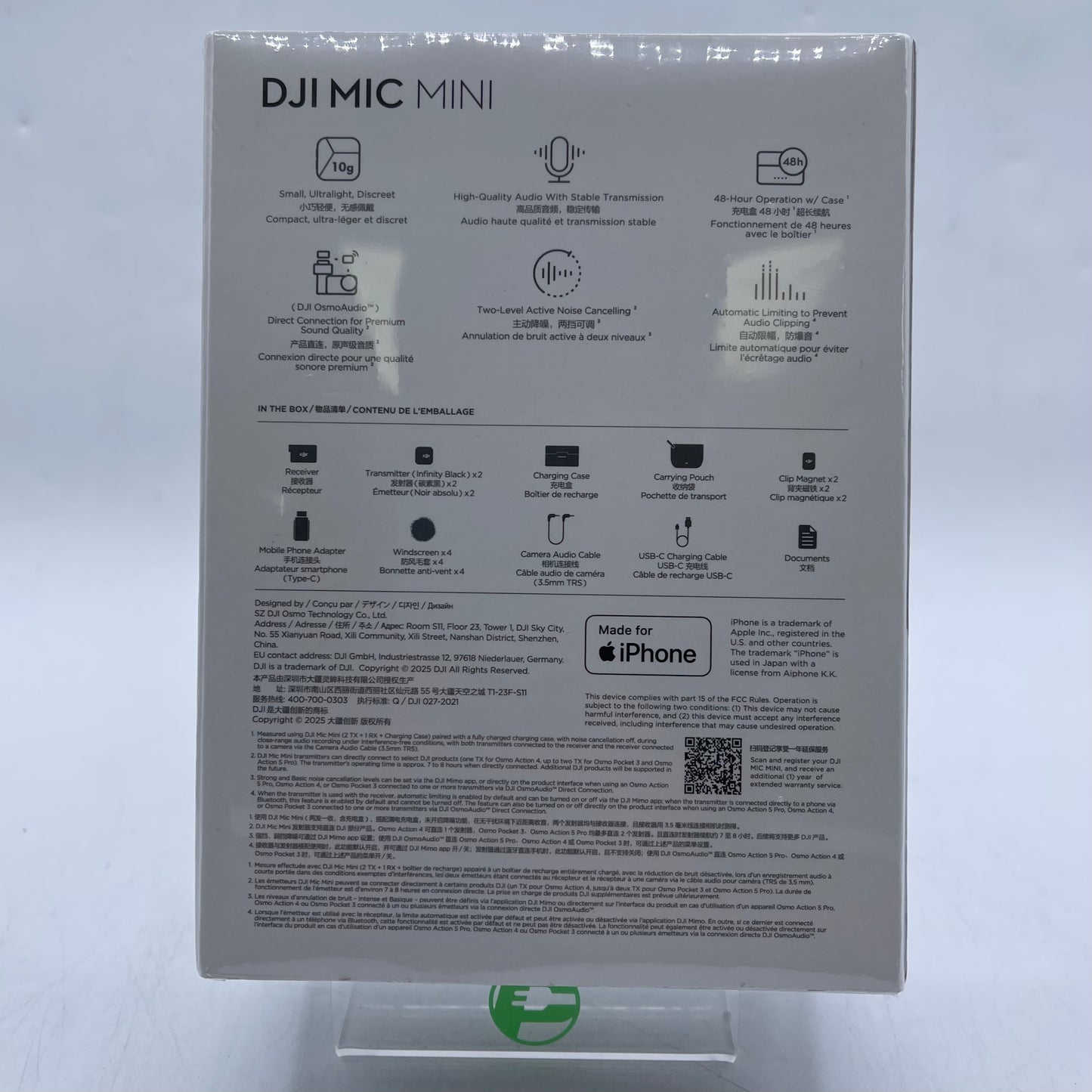 New DJI Mic Mini (2 TX + 1 RX + Charging Case) Wireless Microphone DM3005