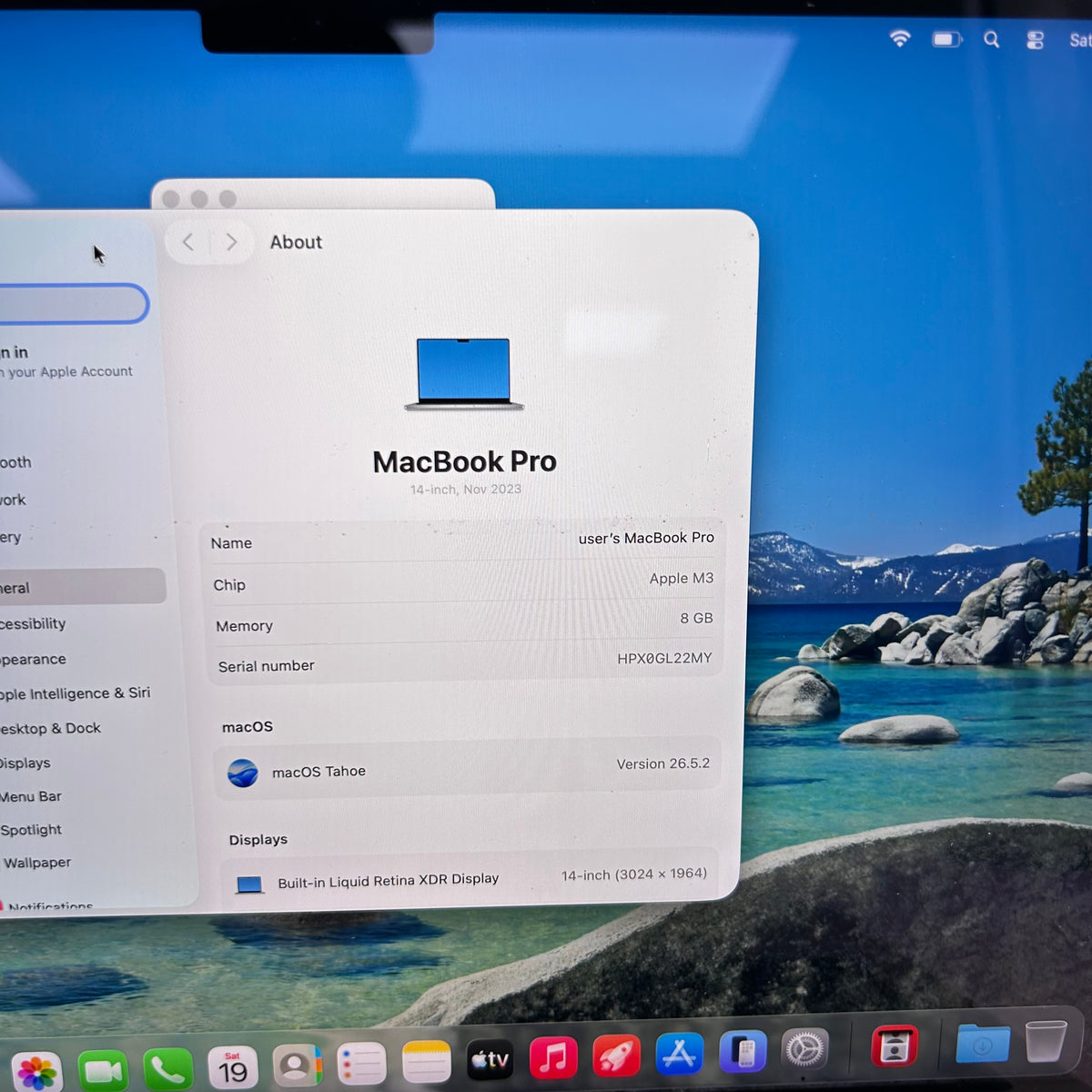2023 Apple MacBook Pro 14" M3 8C GPU 4.0GHz 8GB RAM 512GB SSD A2918