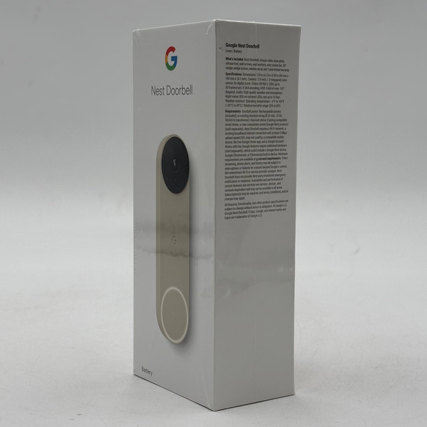 New Google Nest Doorbell Wireless Security Camera Doorbell GWX3T