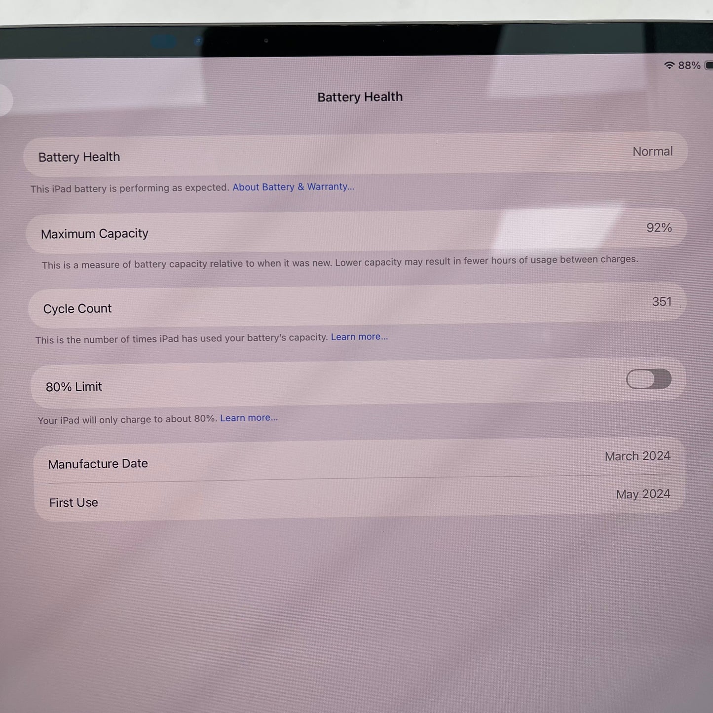 WiFi Only Apple iPad Pro 13" M4 1TB Space Black MVX63LL/A