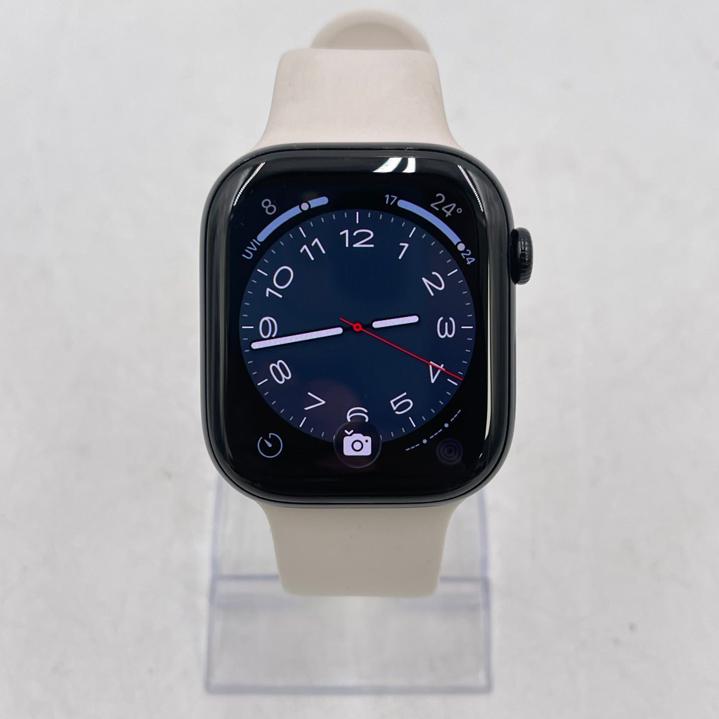 Unlocked Apple Watch Series 11 46MM Jet Black Aluminum Starlight Sport Band 