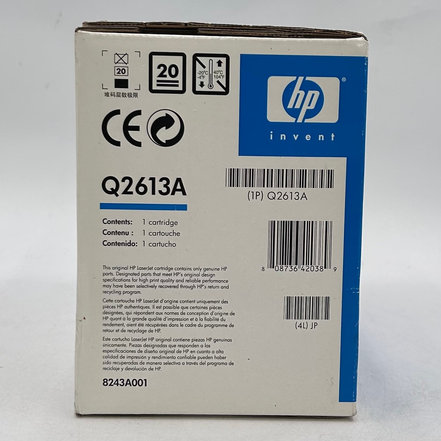 New HP 13A Q2613A Black Print Cartridge